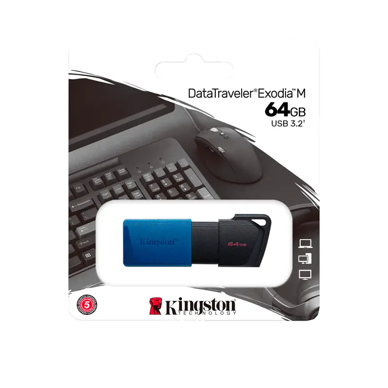 Kingston DataTraveler Exodia M 64GB - USB 3.2 Flash Drive